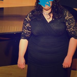 Kiyonna Black Lace Soirée Gown 2