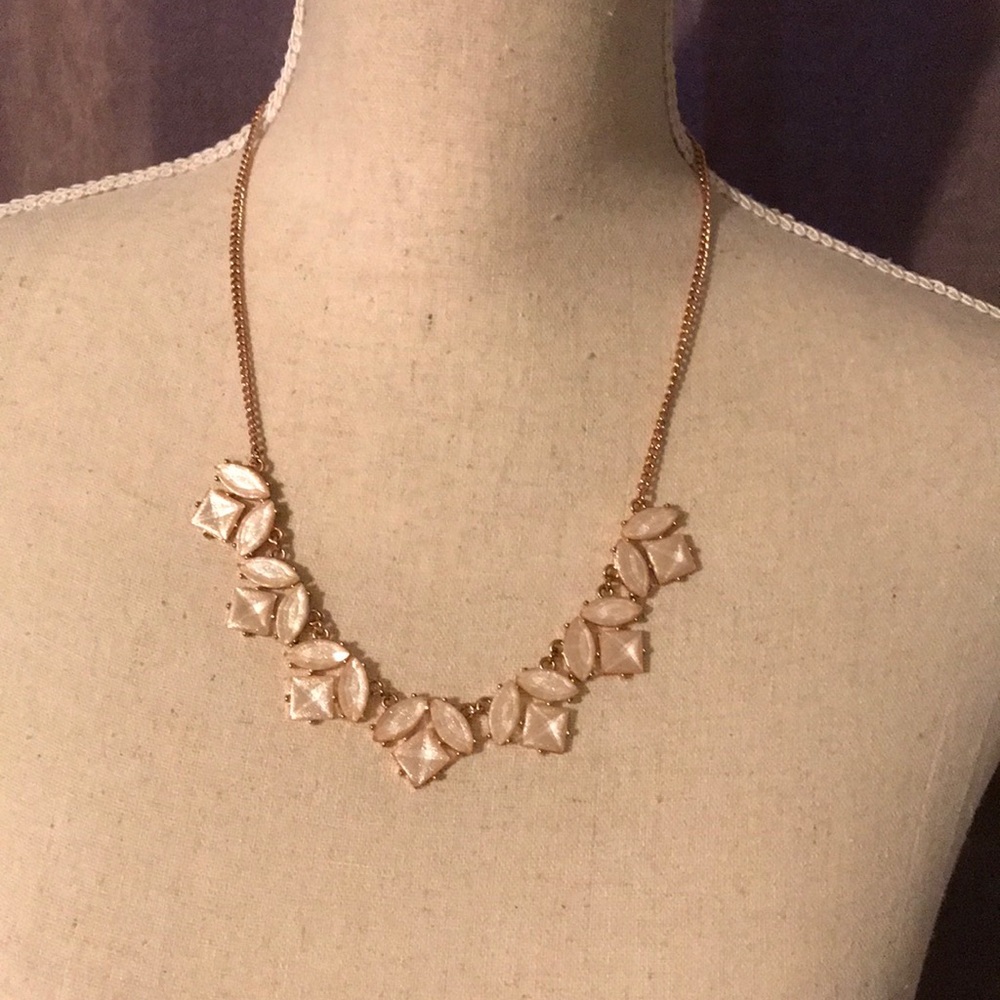 Champagne statement necklace