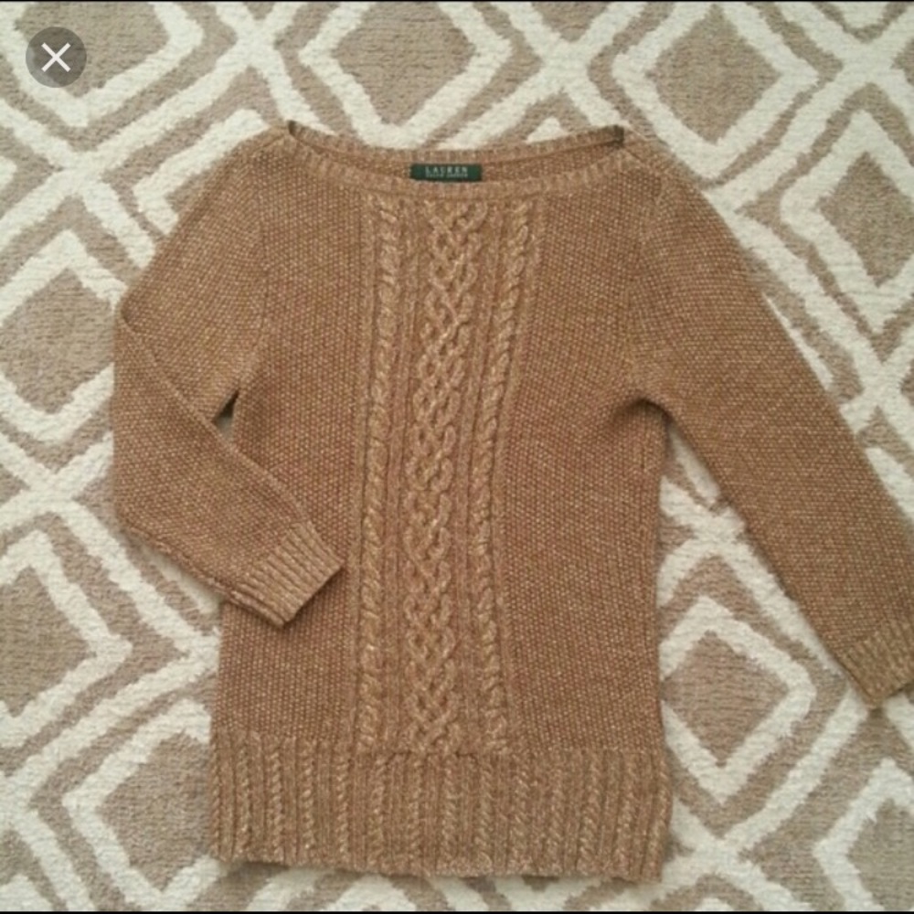 Ralph Lauren petite gold sweater