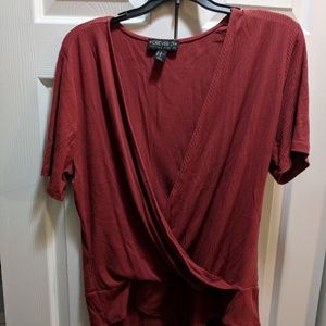 💲Cute Ribbed CrissCross Bodysuit💲