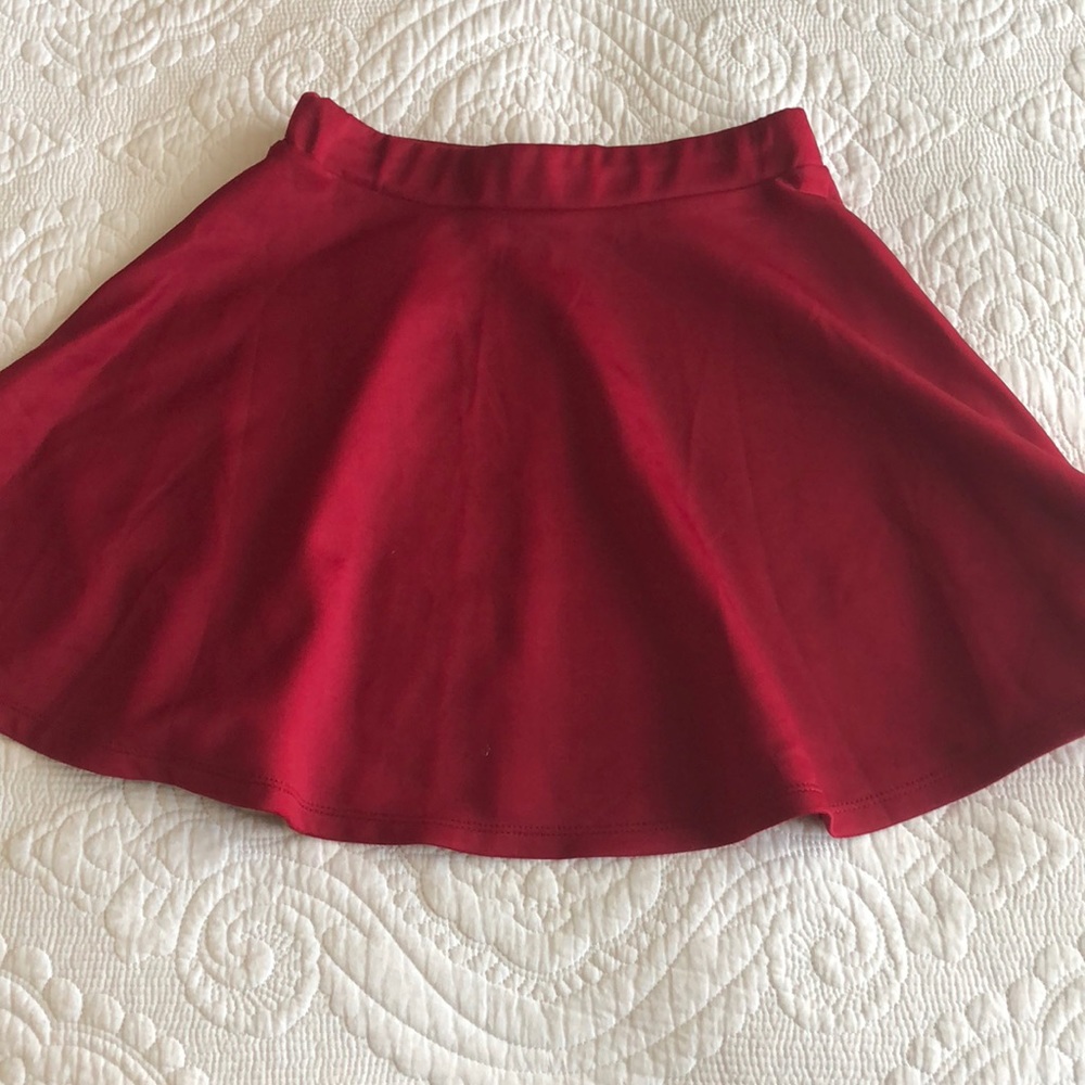 Maroon skirt
