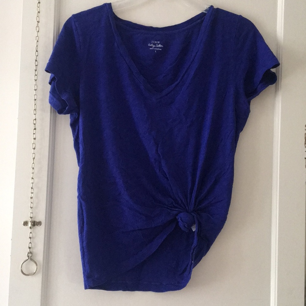 Blue v-neck