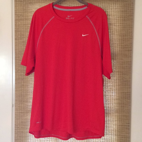 Nike Other - Nike Dri-Fit t shirt orange/red men's L