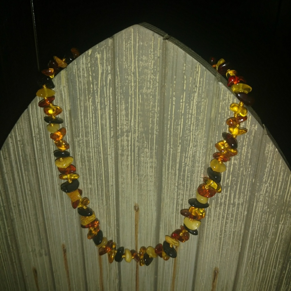 🎉HP🎉Genuine Raw Baltic Amber Teething Necklace