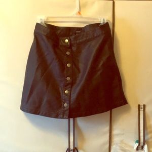 NWT Faux Leather Mini Skirt