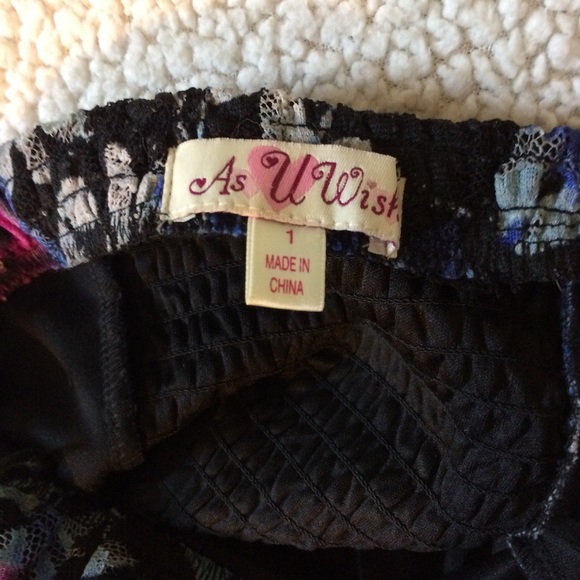 sale As u wish size 1 floral print strapless dress - Picture 6 of 8