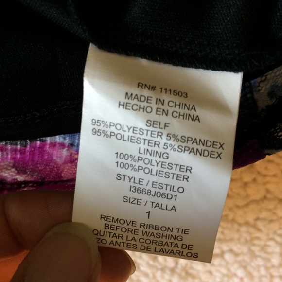 sale As u wish size 1 floral print strapless dress - Picture 7 of 8