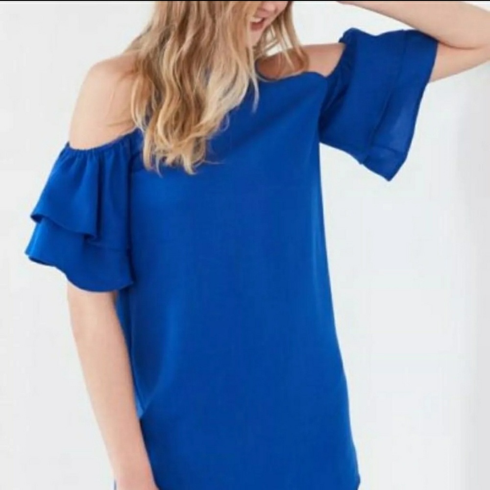 Silence and Noise Flutter Sleeve Dress