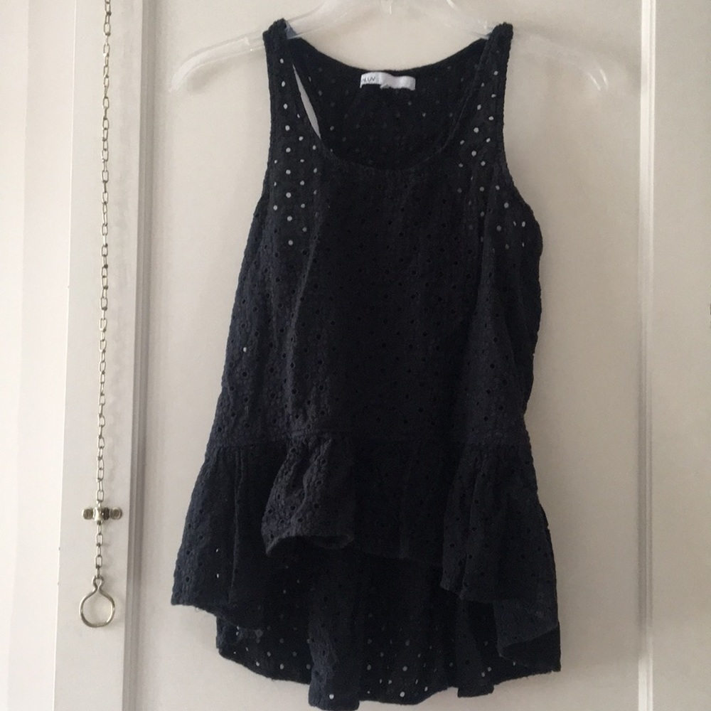 Black tank top