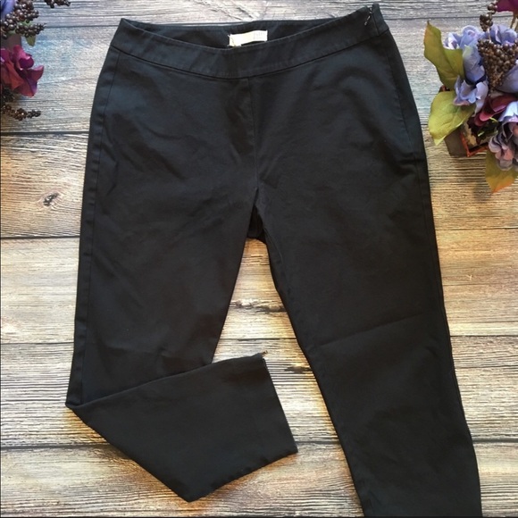 black pants with zipper at ankle