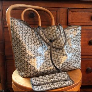 Goyard GM shopping tote w Barney’s receipt