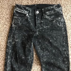 H&M Divided black acid Wash  jeans Size 4