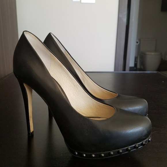 Michael Kors Shoes - Michael Kors black leather heels.