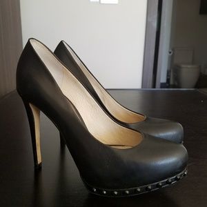 Michael Kors black leather heels.
