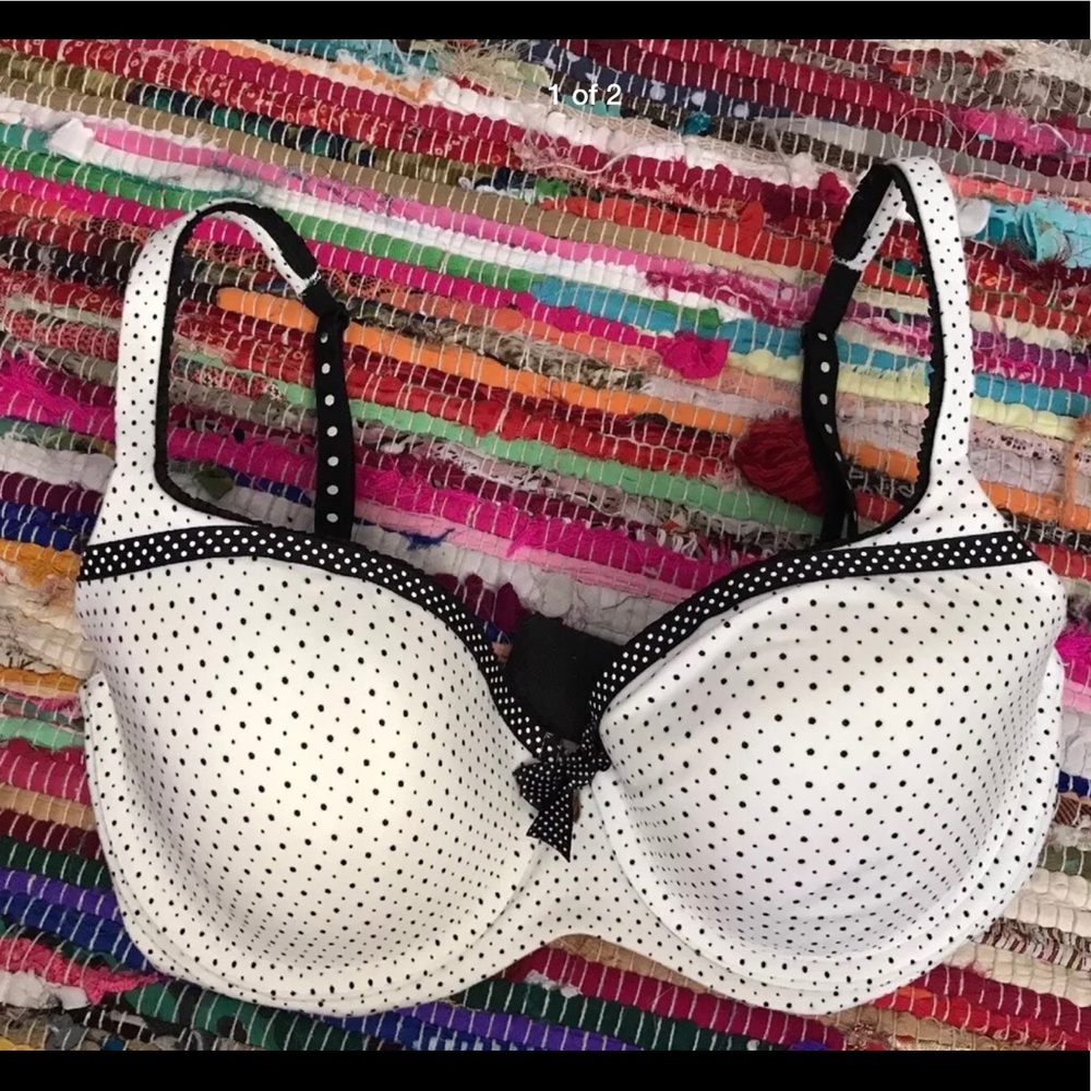 Victoria’s Secret Black white polka dot 32ddd