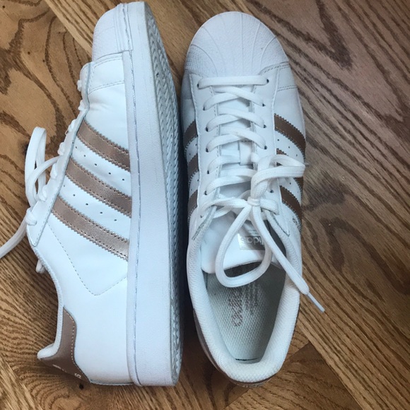 adidas superstar weiss rose gold
