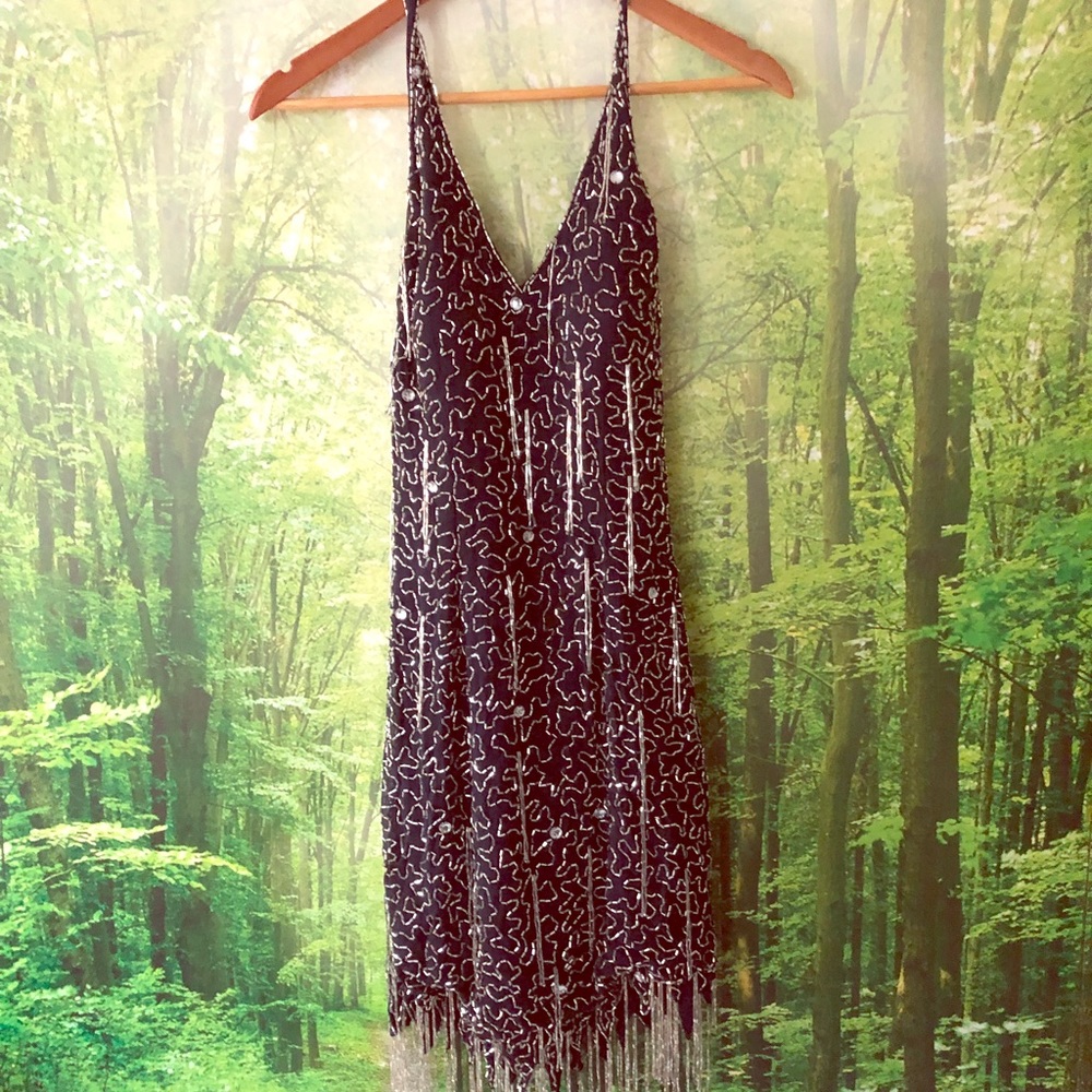 Vintage Niteline dress navy blue