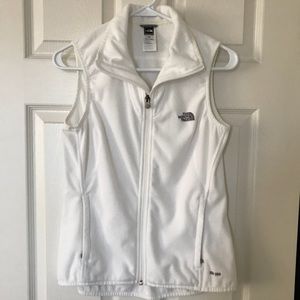 White North Face 100% polyester vest