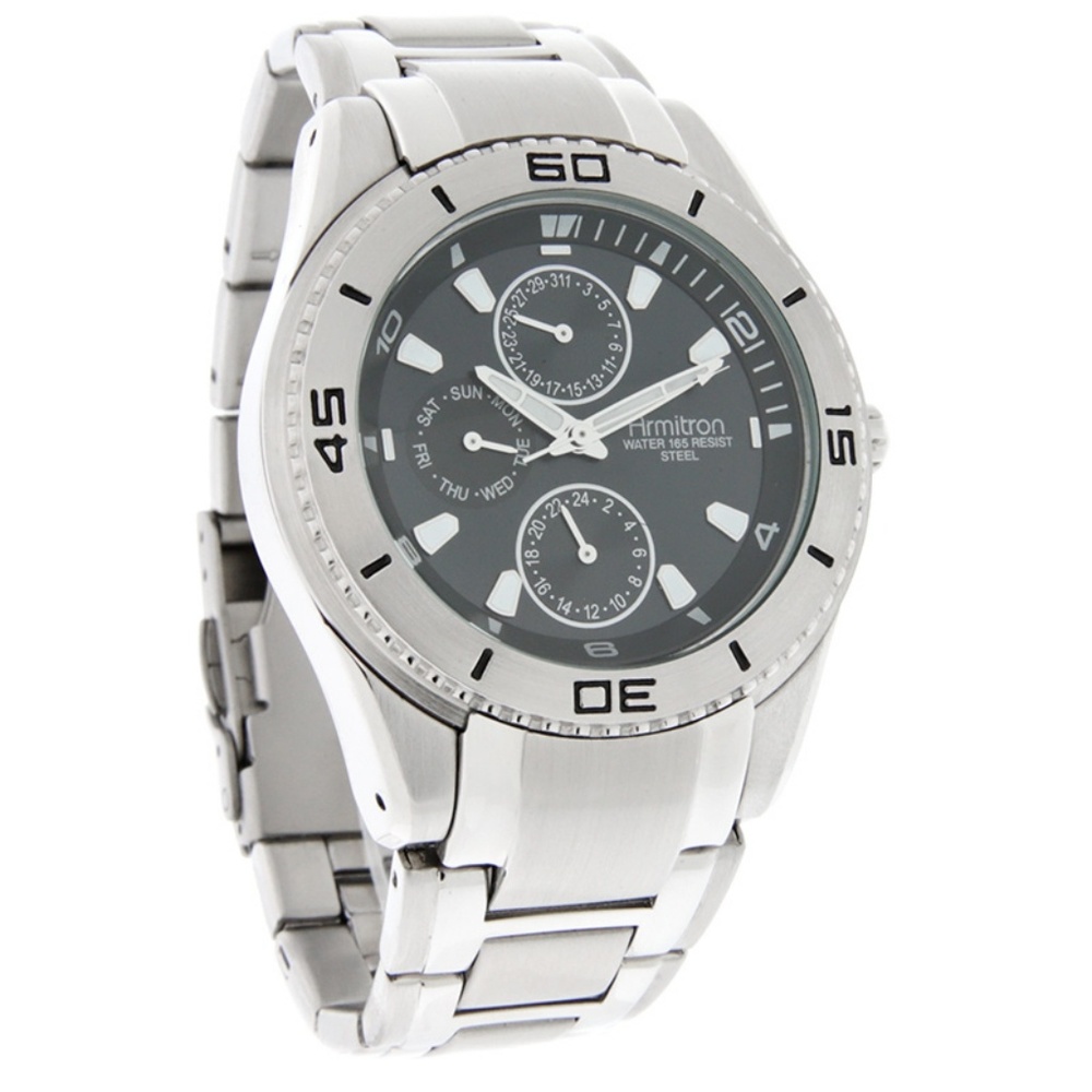 Armitron Stainless Steel Watch 20/4379SVP