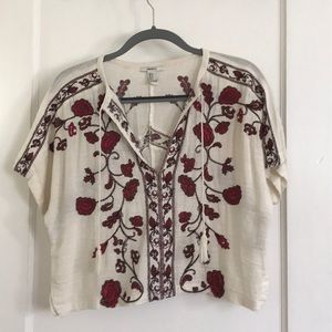 Floral Embroidered Top
