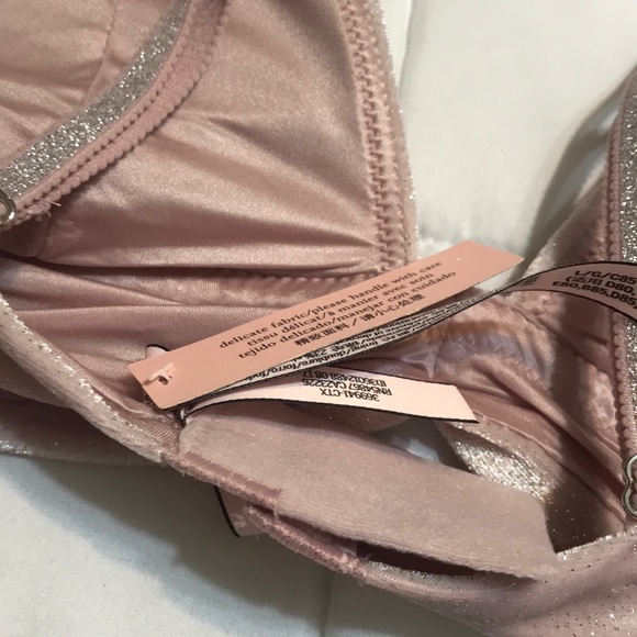 π VS sparkle velvet plunge Bralette - Picture 4 of 4