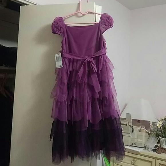 NWT Biscotti Stunning Kids Purple Dress - Size 5 - Picture 4 of 8
