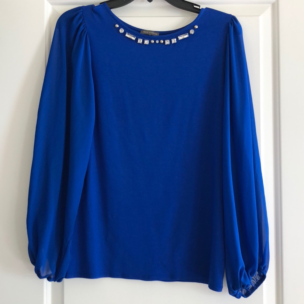 Beautiful shear sleeve top