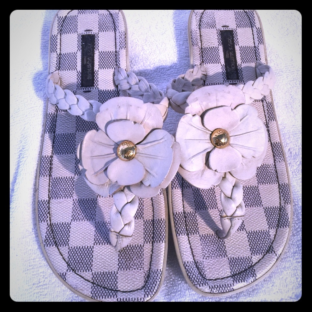 Louis Vuitton sandals used condition