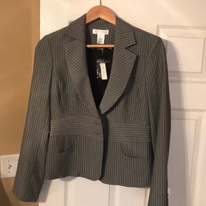 Gray pin stripped blazer
