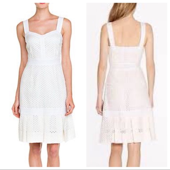 Tory Burch Dresses & Skirts - Tory Burch Berdine Eyelet Dress - White - Size 4