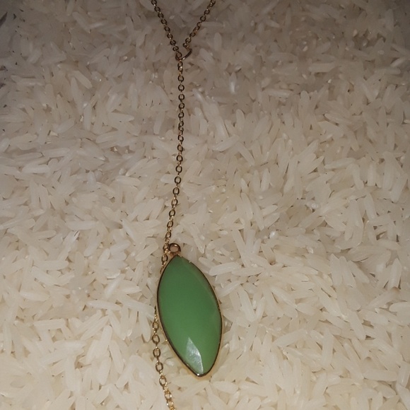 NWT *SALE*  Marquise Lazuli stone Y Necklace - Picture 3 of 4