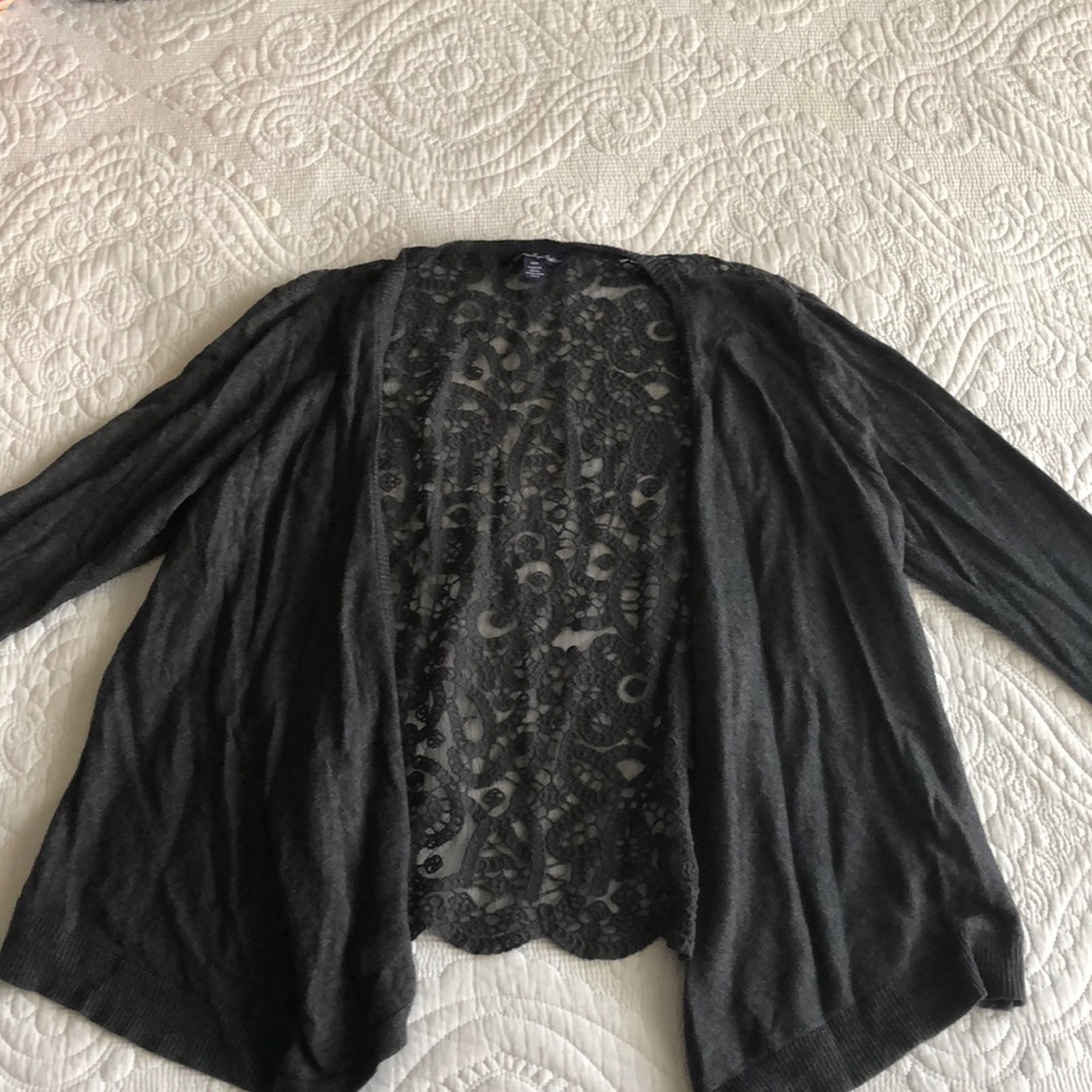 Grey American Eagle Cardigan