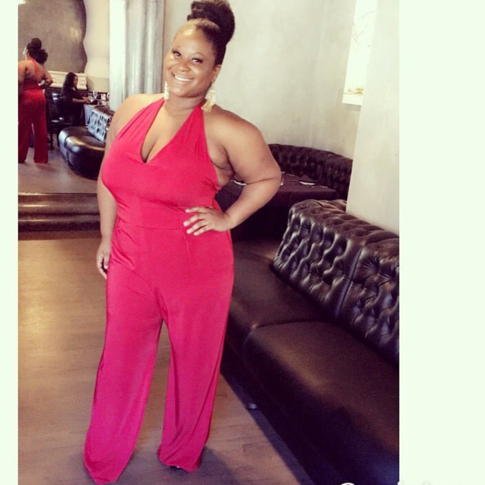 Red jumpsuit