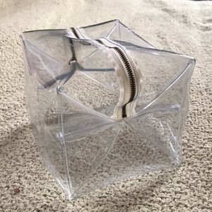 Madewell Clear Square Cosmetics/Toiletries Bag