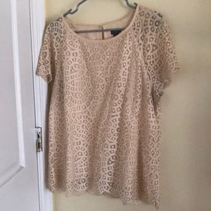 J. Crew blouse size 12! Cream lace.