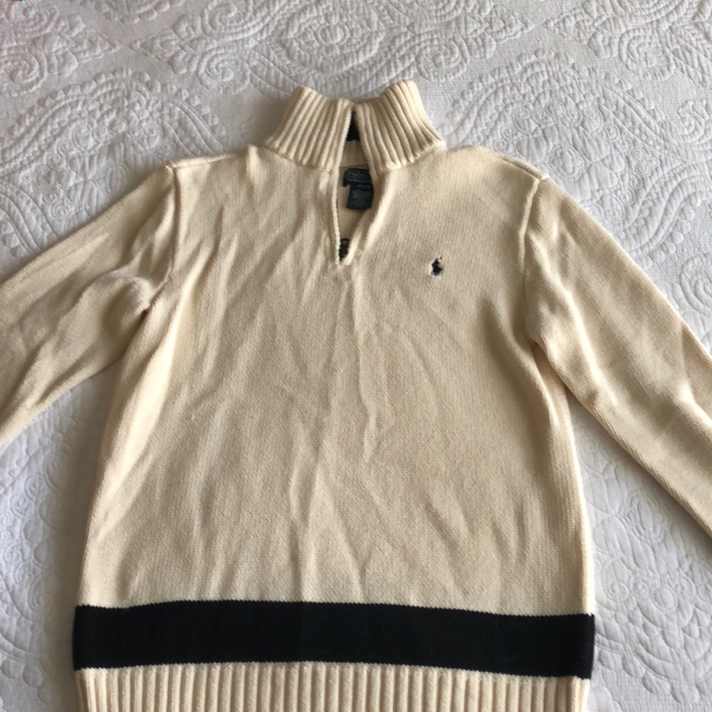 boys polo half zip
