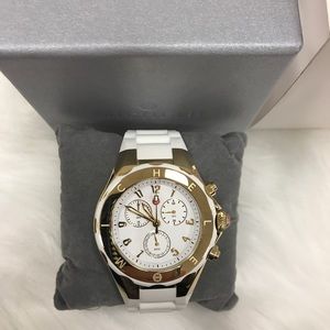 Michele Tahitian Jelly Bean White Dial Watch