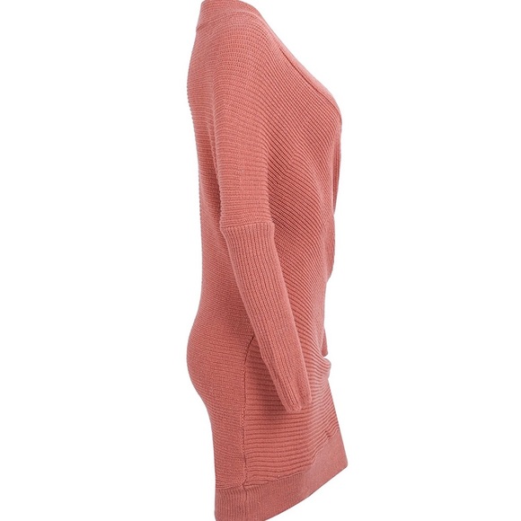 ‘Xael’ Brick Red Cross Over Dress - Picture 4 of 6