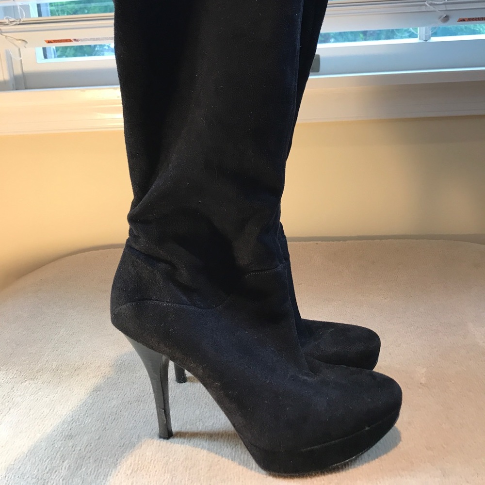 Guess platform knee high boots