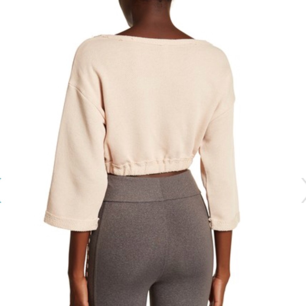 Free People MSRP $78 Knit Crop Pink - Picture 4 of 8