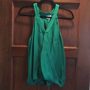 Green Blouse with open back