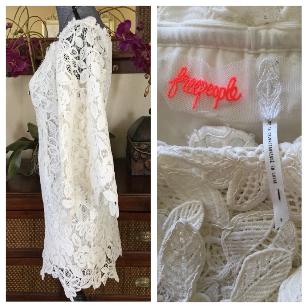 🆕Free People Dusk Lace Mini Dress.  NWOT. - Picture 5 of 8
