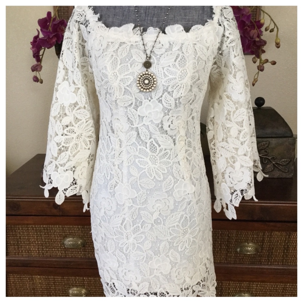 🆕Free People Dusk Lace Mini Dress.  NWOT. - Picture 8 of 8