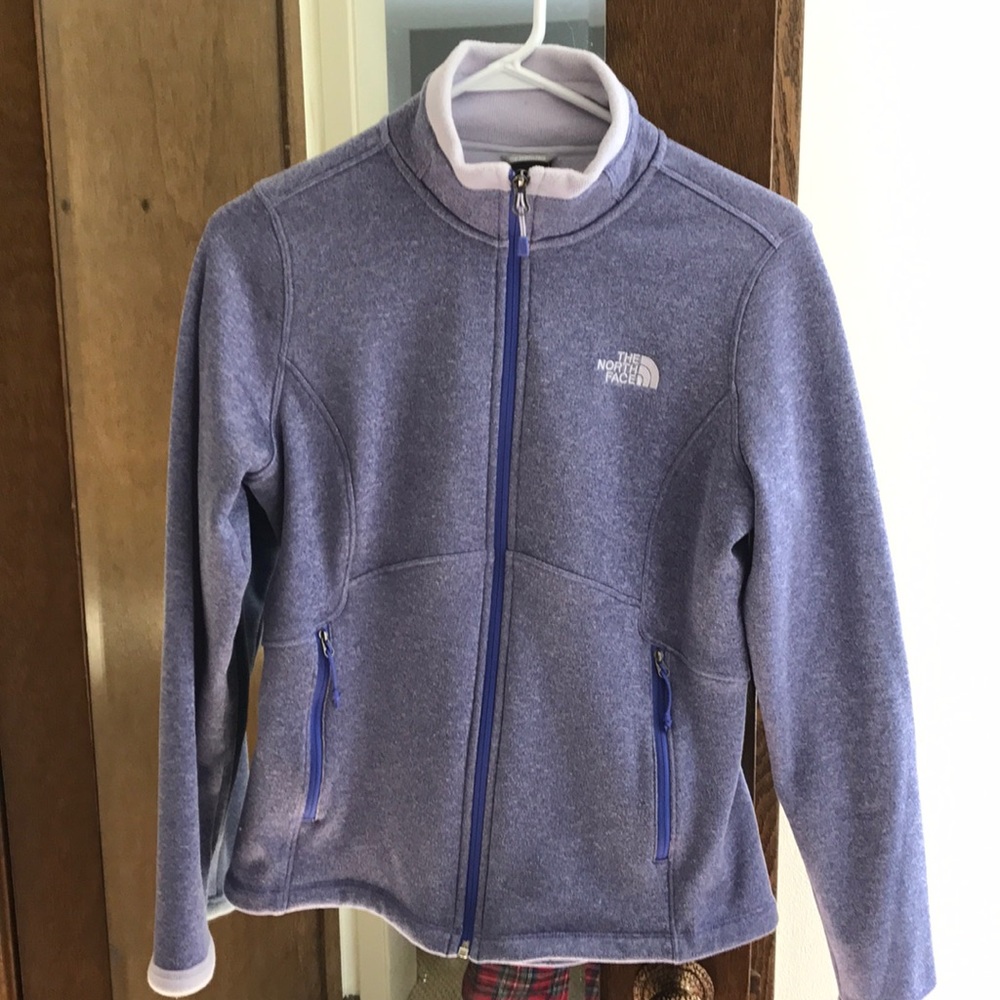 Women's North Face zip-up jacket