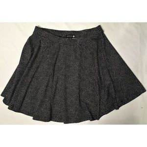 Cotton On Miniskirt M Black W/ White Polka Dots