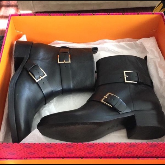 Black Riley Multi-buckle Boots - Picture 1 of 8