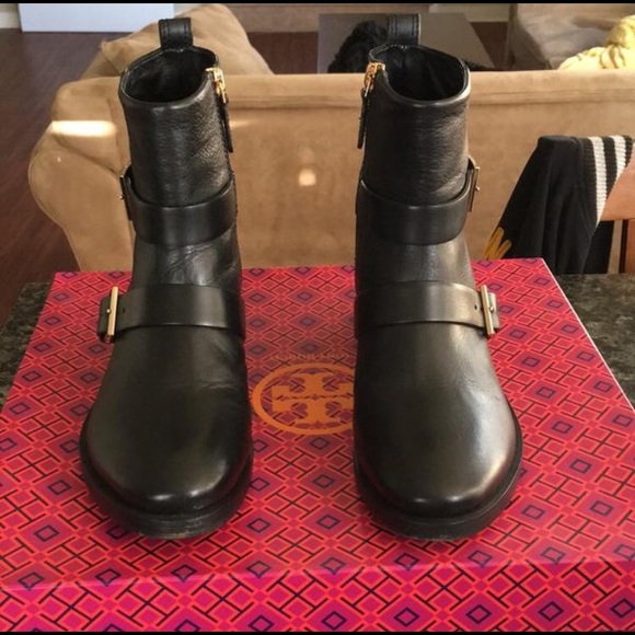 Black Riley Multi-buckle Boots - Picture 2 of 8