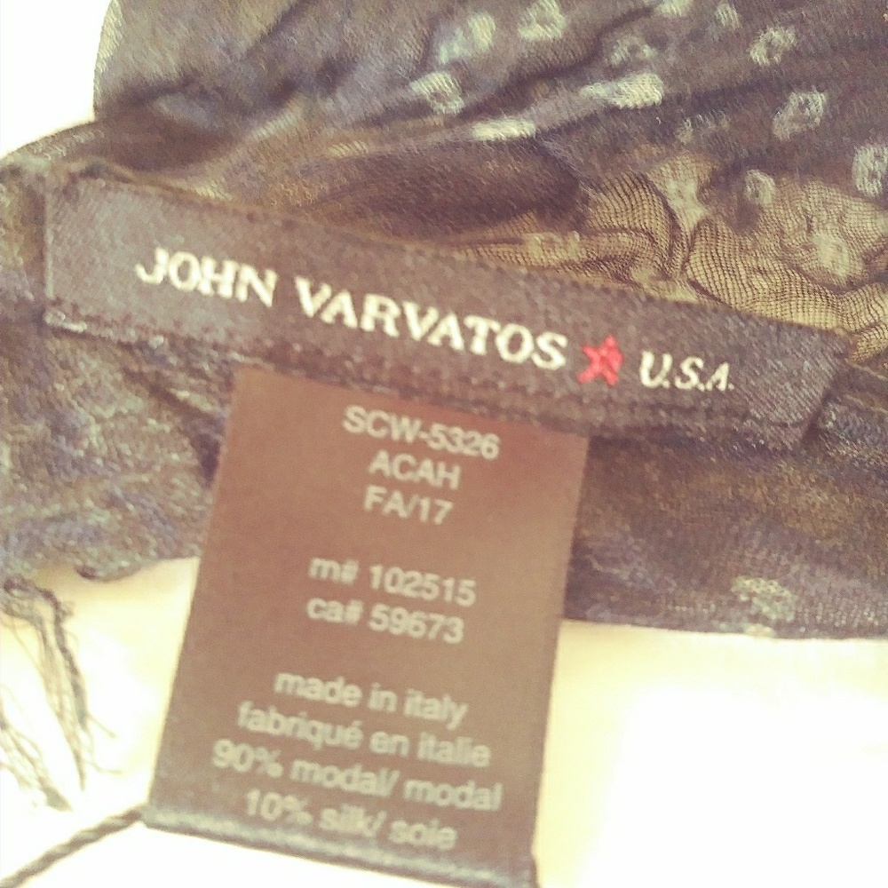John Varvatos scarf