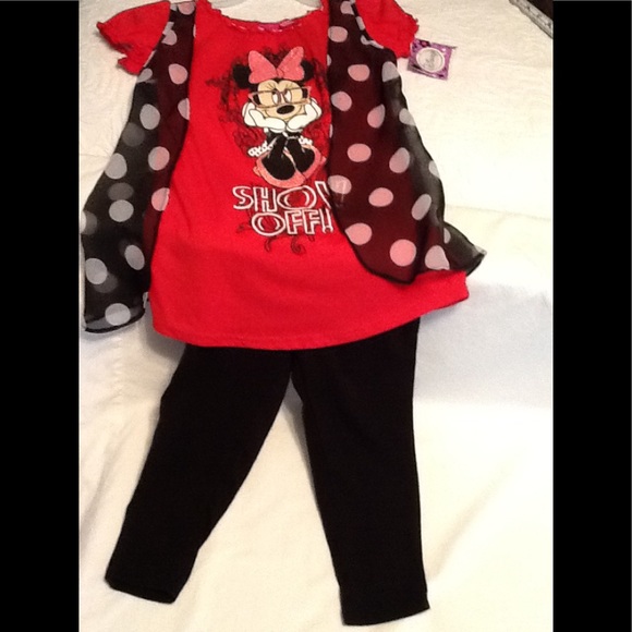 Disney Other - NWT Disney Minnie Mouse 2pc. Top with legging