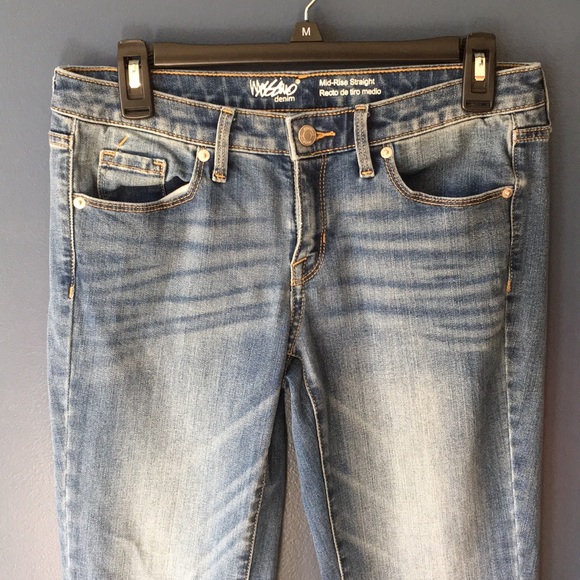 mossimo mid rise straight jeans